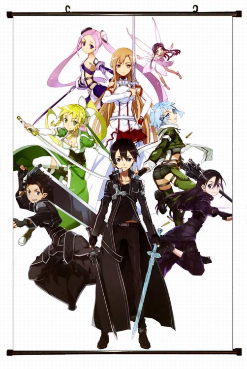 Sword Art Online Plastic pole cloth painting Wall Scroll 60X90CM preorder 3 days d5-144 NO FILLING