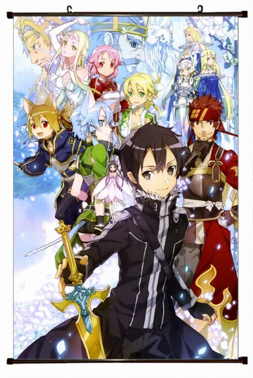 Sword Art Online Plastic pole cloth painting Wall Scroll 60X90CM preorder 3 days d5-145B NO FILLING