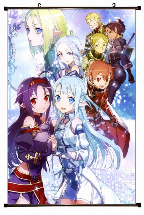 Sword Art Online Plastic pole cloth painting Wall Scroll 60X90CM preorder 3 days d5-145A NO FILLING