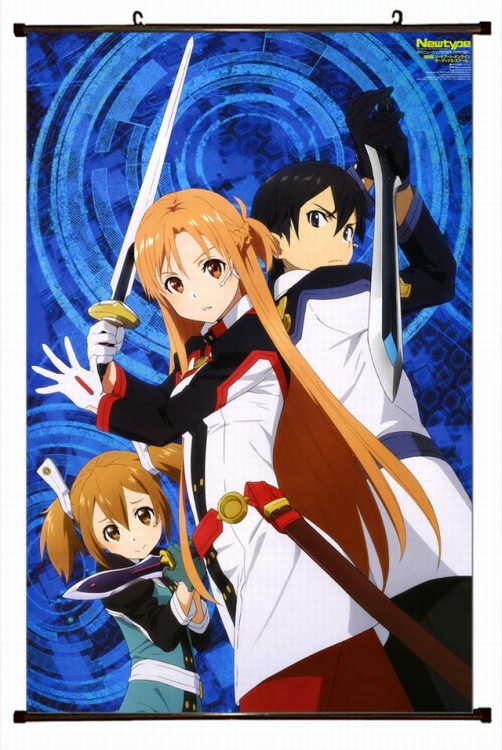 Sword Art Online Plastic pole cloth painting Wall Scroll 60X90CM preorder 3 days d5-156 NO FILLING