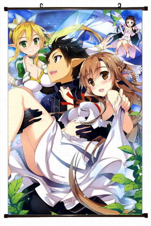 Sword Art Online Plastic pole cloth painting Wall Scroll 60X90CM preorder 3 days d5-165 NO FILLING