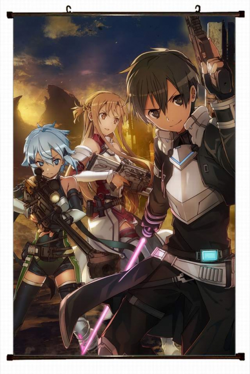 Sword Art Online Plastic pole cloth painting Wall Scroll 60X90CM preorder 3 days d5-178 NO FILLING