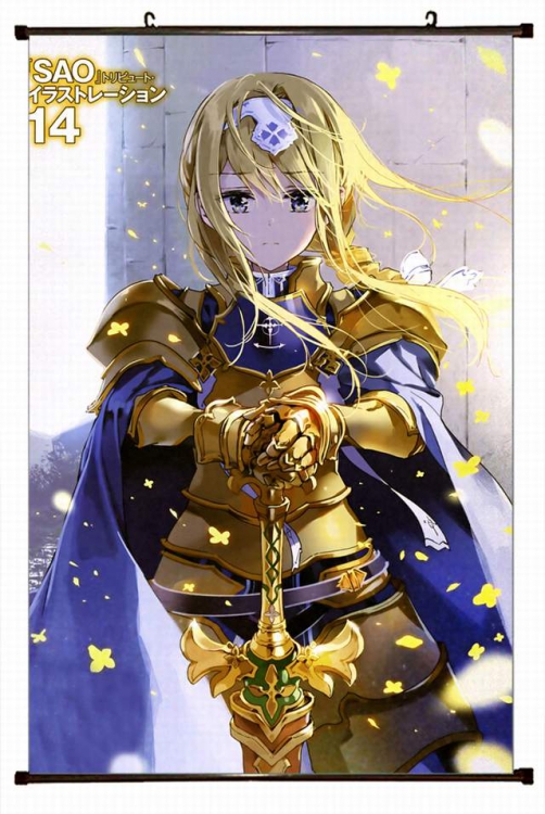 Sword Art Online Plastic pole cloth painting Wall Scroll 60X90CM preorder 3 days d5-180 NO FILLING