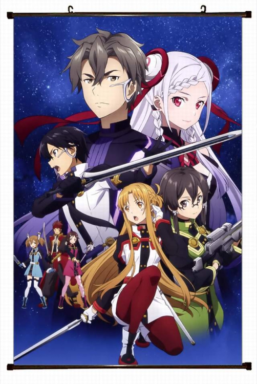 Sword Art Online Plastic pole cloth painting Wall Scroll 60X90CM preorder 3 days d5-211B NO FILLING