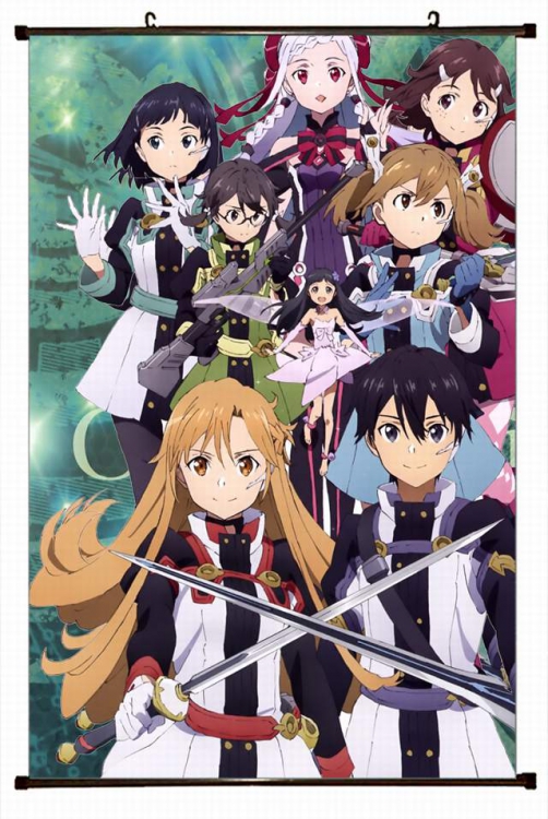 Sword Art Online Plastic pole cloth painting Wall Scroll 60X90CM preorder 3 days d5-217 NO FILLING