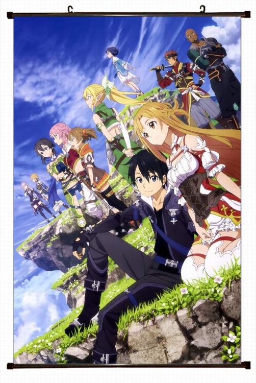 Sword Art Online Plastic pole cloth painting Wall Scroll 60X90CM preorder 3 days d5-230 NO FILLING