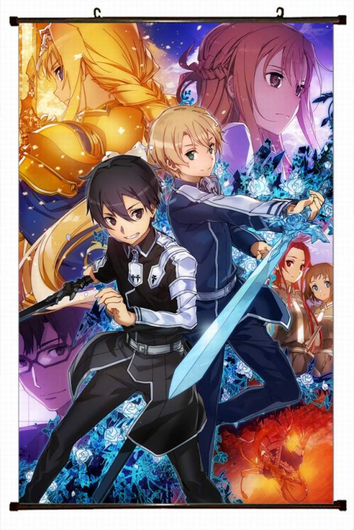 Sword Art Online Plastic pole cloth painting Wall Scroll 60X90CM preorder 3 days d5-235 NO FILLING