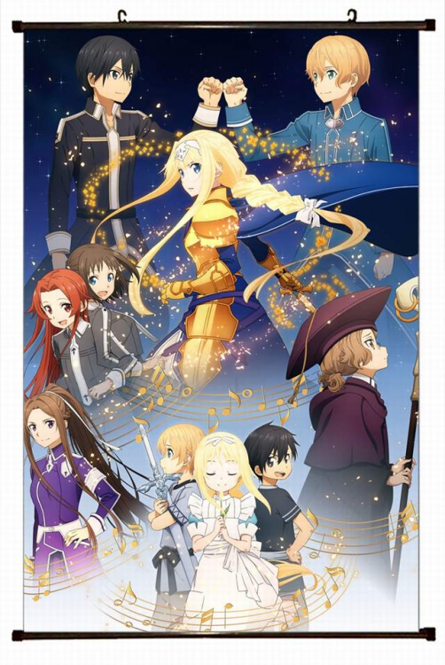 Sword Art Online Plastic pole cloth painting Wall Scroll 60X90CM preorder 3 days d5-381 NO FILLING