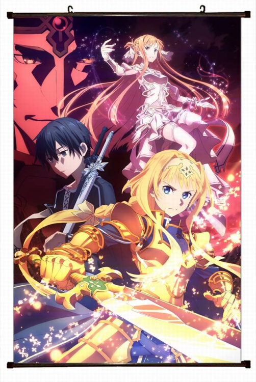 Sword Art Online Plastic pole cloth painting Wall Scroll 60X90CM preorder 3 days d5-384 NO FILLING