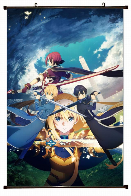 Sword Art Online Plastic pole cloth painting Wall Scroll 60X90CM preorder 3 days d5-385 NO FILLING