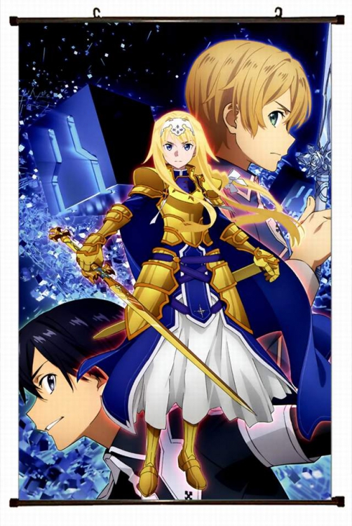 Sword Art Online Plastic pole cloth painting Wall Scroll 60X90CM preorder 3 days d5-308B NO FILLING