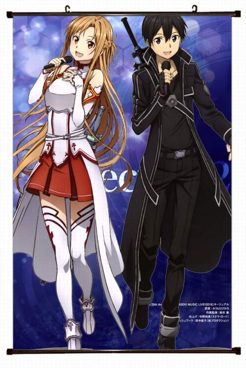 Sword Art Online Plastic pole cloth painting Wall Scroll 60X90CM preorder 3 days d5-334 NO FILLING