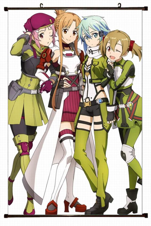 Sword Art Online Plastic pole cloth painting Wall Scroll 60X90CM preorder 3 days d5-338 NO FILLING