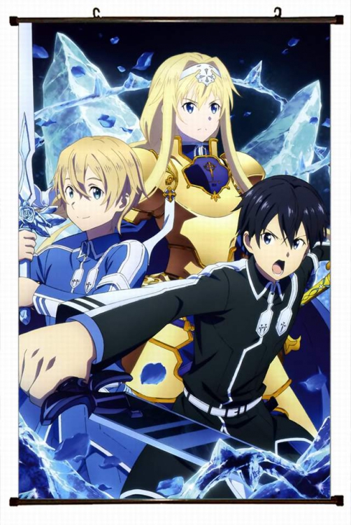 Sword Art Online Plastic pole cloth painting Wall Scroll 60X90CM preorder 3 days d5-358 NO FILLING