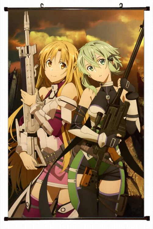 Sword Art Online Plastic pole cloth painting Wall Scroll 60X90CM preorder 3 days d5-361A NO FILLING