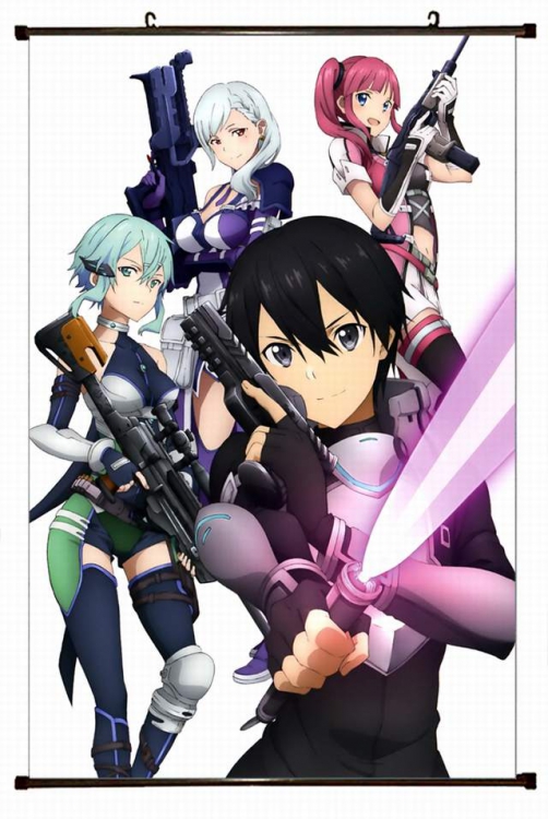 Sword Art Online Plastic pole cloth painting Wall Scroll 60X90CM preorder 3 days d5-360 NO FILLING