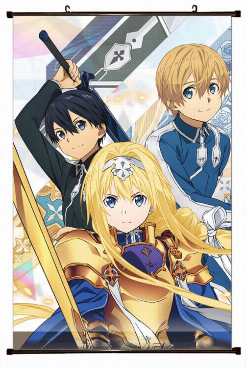 Sword Art Online Plastic pole cloth painting Wall Scroll 60X90CM preorder 3 days d5-390 NO FILLING