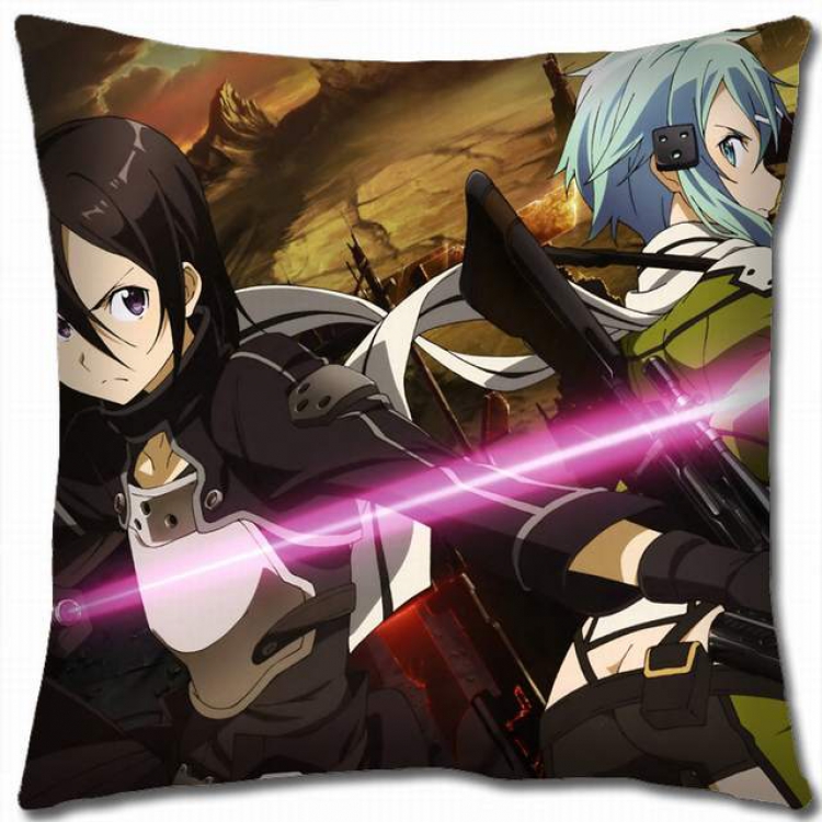 Sword Art Online Double-sided full color pillow cushion 45X45CM-d5-124 NO FILLING