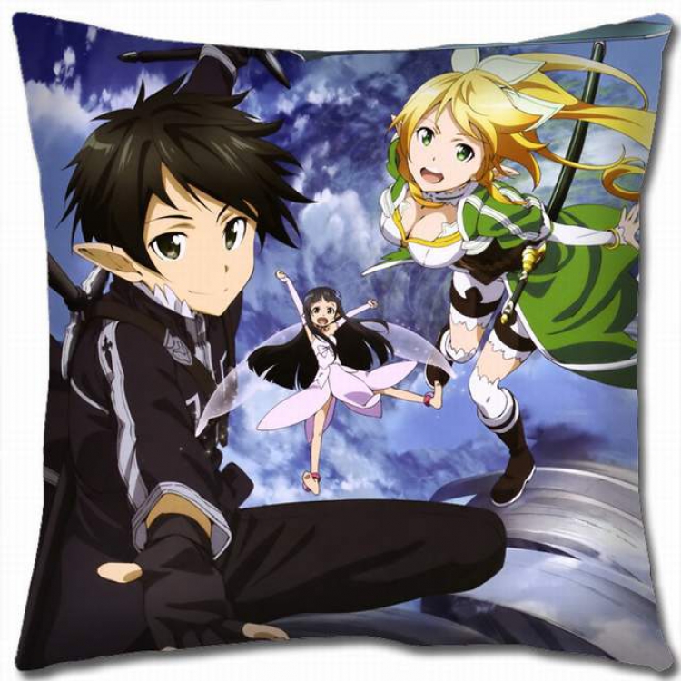 Sword Art Online Double-sided full color pillow cushion 45X45CM-d5-129 NO FILLING