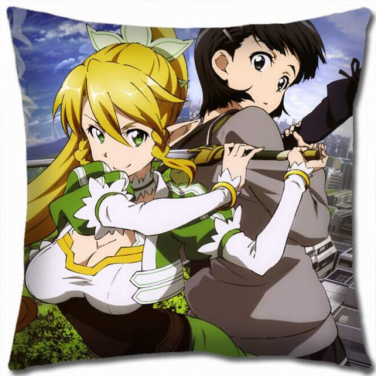 Sword Art Online Double-sided full color pillow cushion 45X45CM-d5-125 NO FILLING