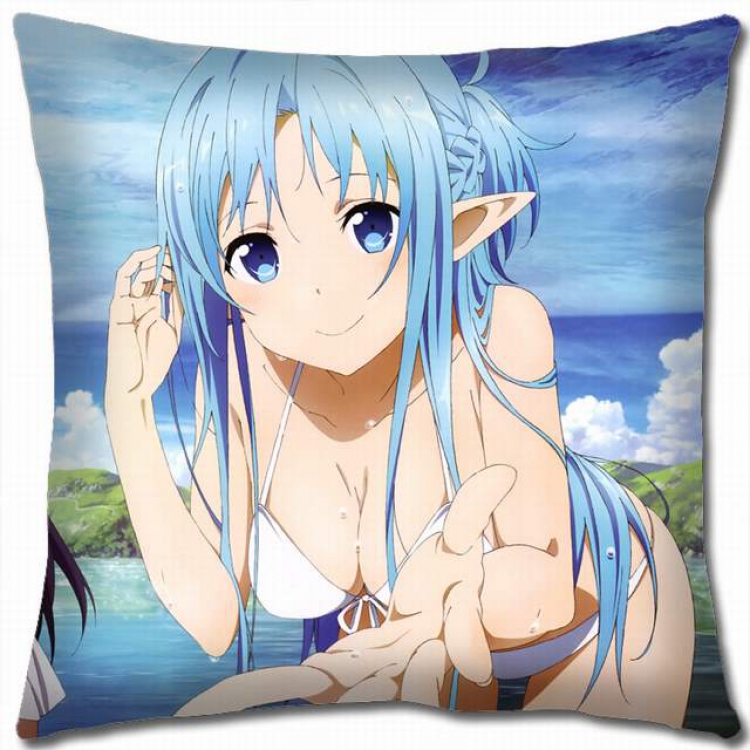 Sword Art Online Double-sided full color pillow cushion 45X45CM-d5-131 NO FILLING