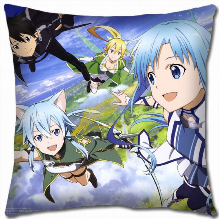 Sword Art Online Double-sided full color pillow cushion 45X45CM-d5-134 NO FILLING