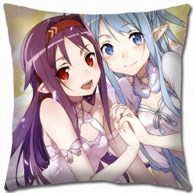 Sword Art Online Double-sided full color pillow cushion 45X45CM-d5-142 NO FILLING