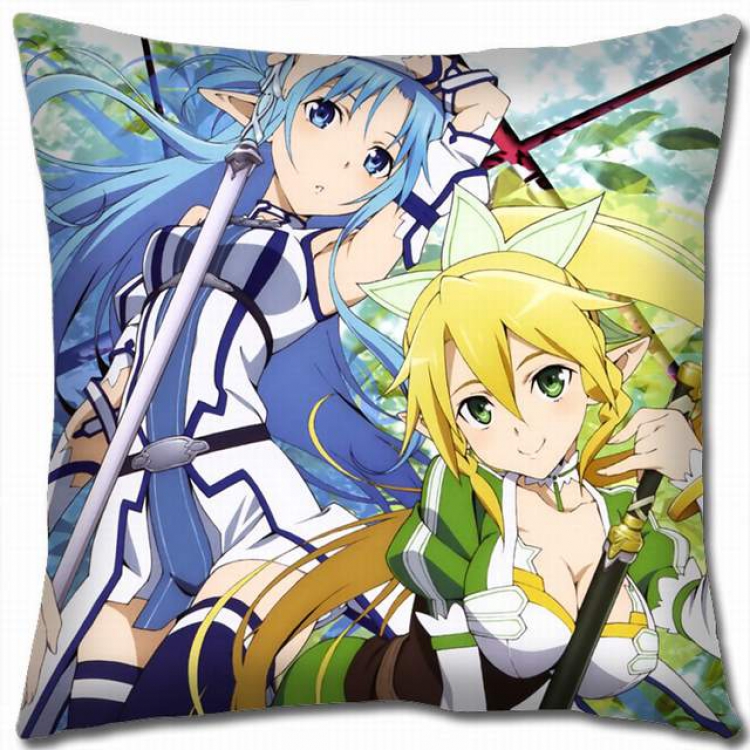 Sword Art Online Double-sided full color pillow cushion 45X45CM-d5-132 NO FILLING