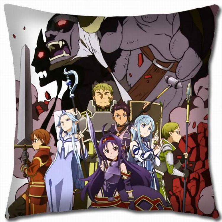 Sword Art Online Double-sided full color pillow cushion 45X45CM-d5-136 NO FILLING