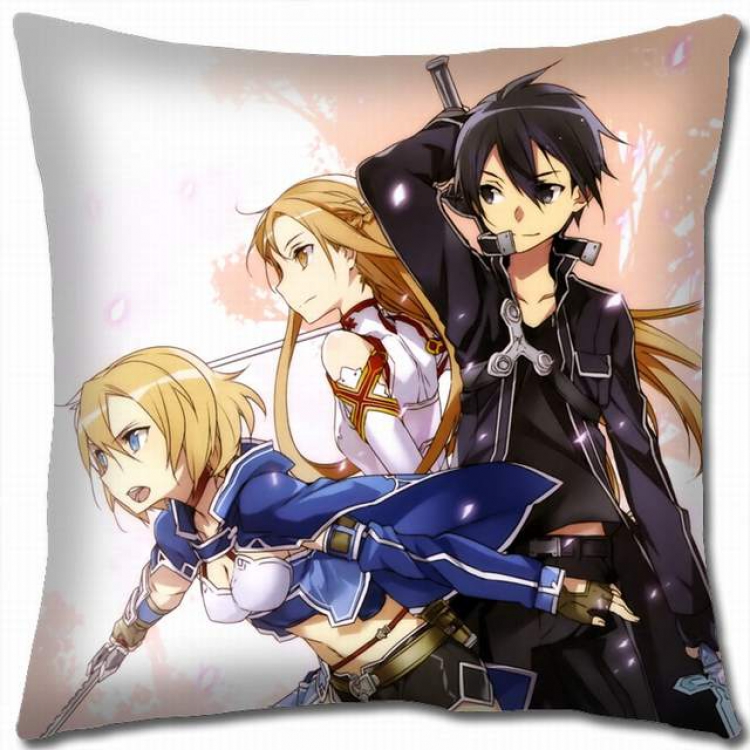 Sword Art Online Double-sided full color pillow cushion 45X45CM-d5-146A NO FILLING