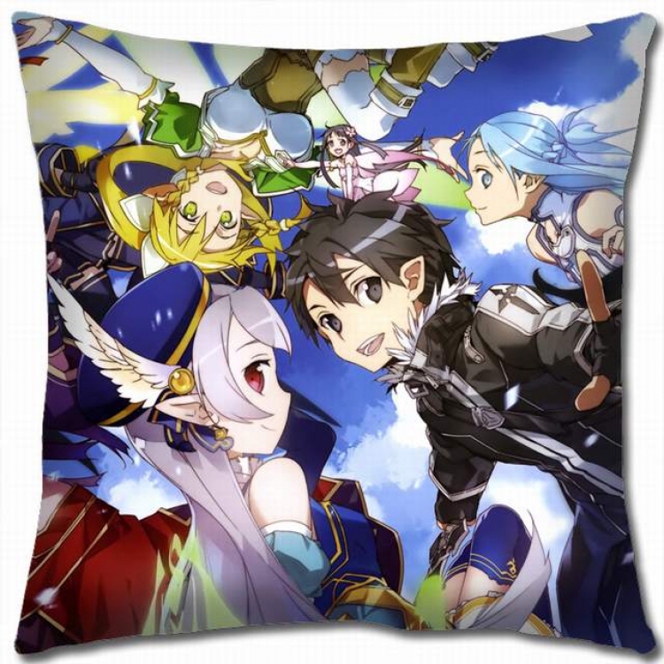 Sword Art Online Double-sided full color pillow cushion 45X45CM-d5-147 NO FILLING