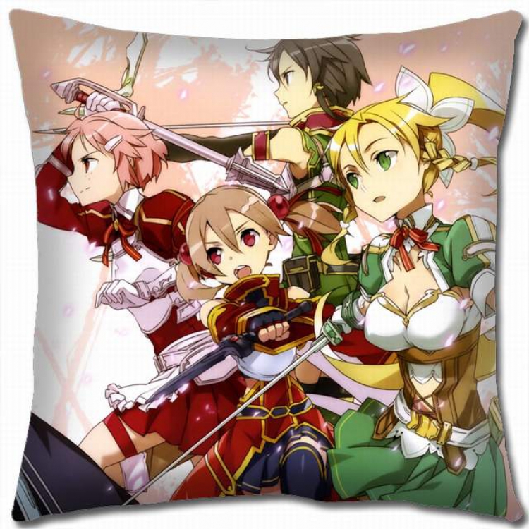 Sword Art Online Double-sided full color pillow cushion 45X45CM-d5-146B NO FILLING