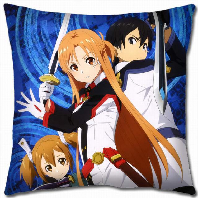 Sword Art Online Double-sided full color pillow cushion 45X45CM-d5-156 NO FILLING
