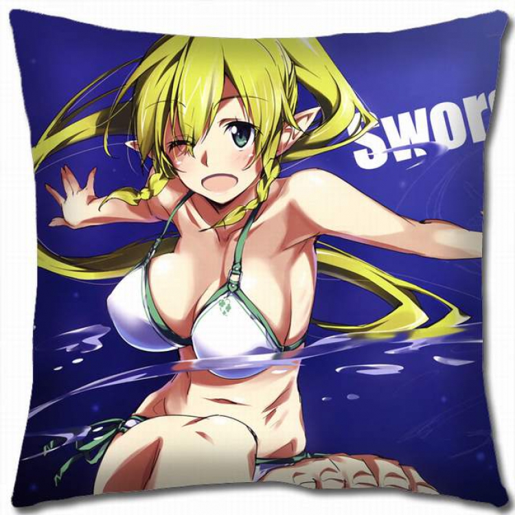 Sword Art Online Double-sided full color pillow cushion 45X45CM-d5-155 NO FILLING