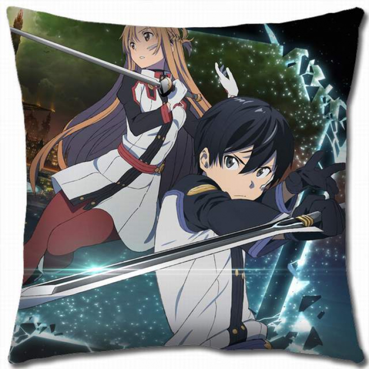 Sword Art Online Double-sided full color pillow cushion 45X45CM-d5-157 NO FILLING