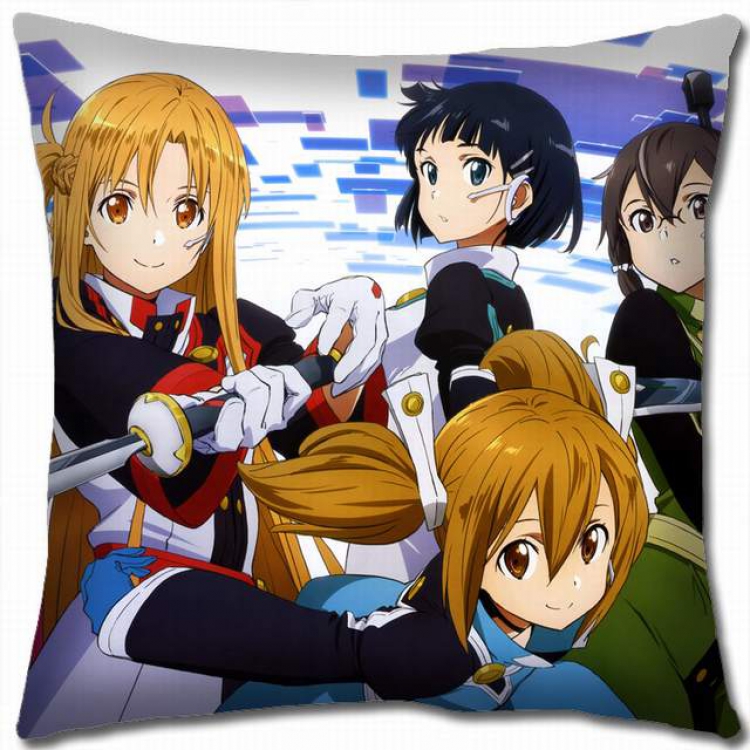 Sword Art Online Double-sided full color pillow cushion 45X45CM-d5-164 NO FILLING