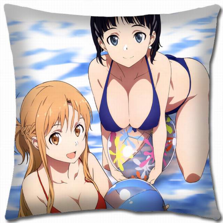 Sword Art Online Double-sided full color pillow cushion 45X45CM-d5-162 NO FILLING
