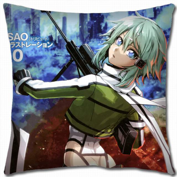 Sword Art Online Double-sided full color pillow cushion 45X45CM-d5-174 NO FILLING