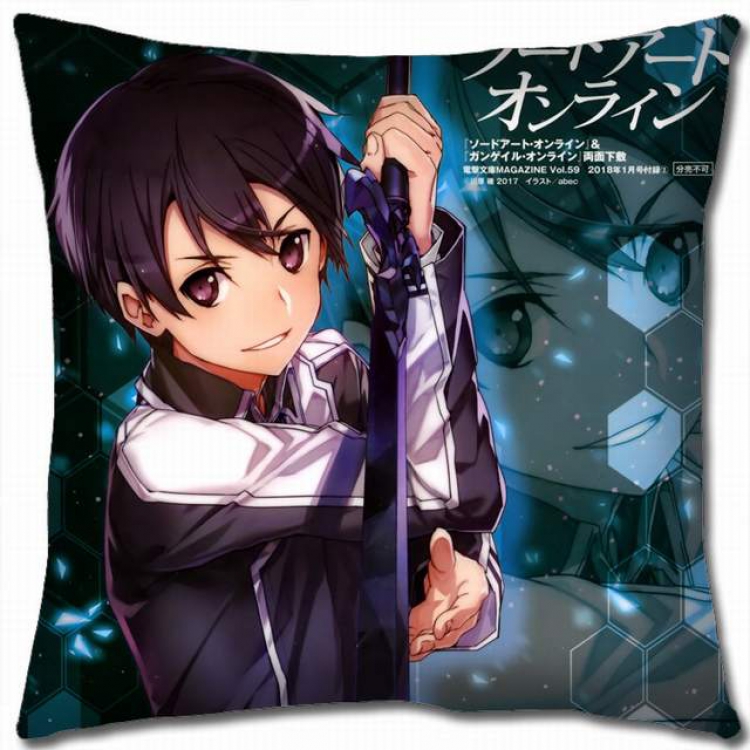 Sword Art Online Double-sided full color pillow cushion 45X45CM-d5-182 NO FILLING