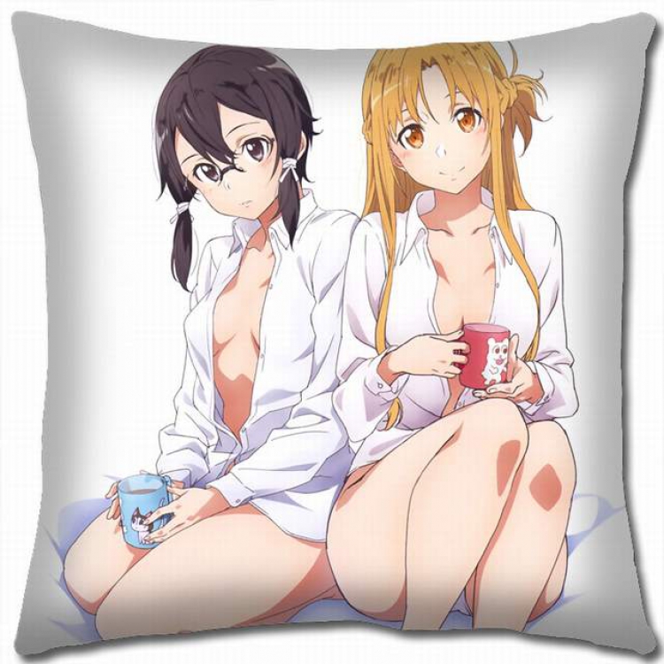 Sword Art Online Double-sided full color pillow cushion 45X45CM-d5-184 NO FILLING
