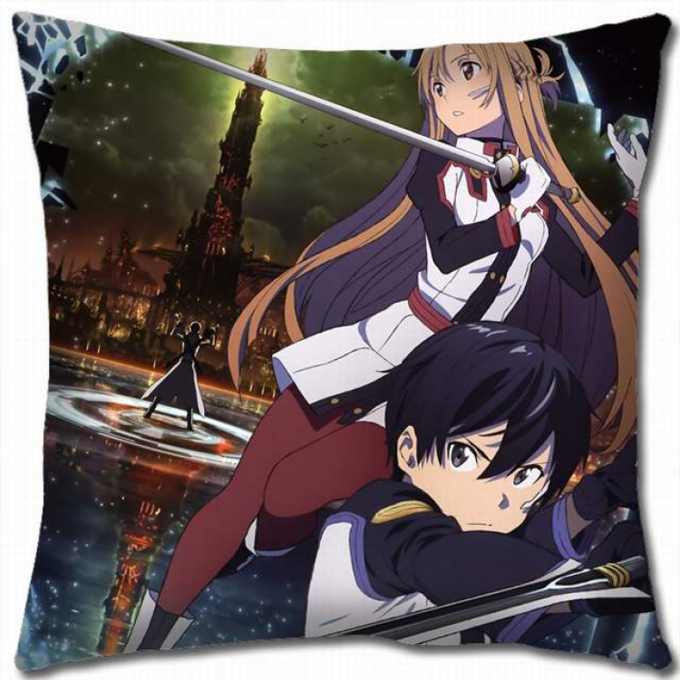 Sword Art Online Double-sided full color pillow cushion 45X45CM-d5-188 NO FILLING