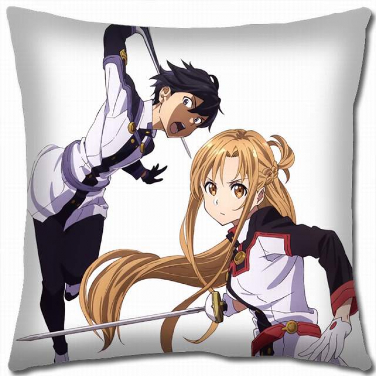 Sword Art Online Double-sided full color pillow cushion 45X45CM-d5-194 NO FILLING