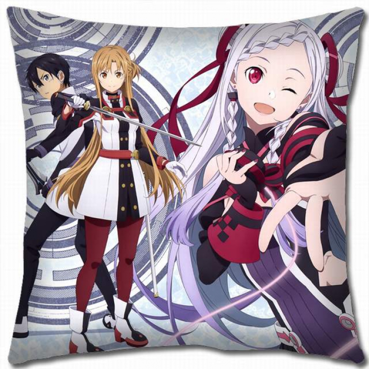 Sword Art Online Double-sided full color pillow cushion 45X45CM-d5-195 NO FILLING