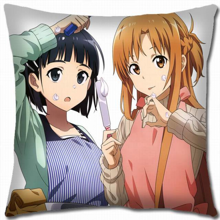Sword Art Online Double-sided full color pillow cushion 45X45CM-d5-248 NO FILLING