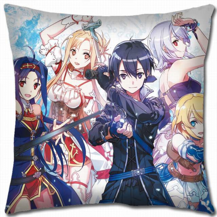 Sword Art Online Double-sided full color pillow cushion 45X45CM-d5-249 NO FILLING