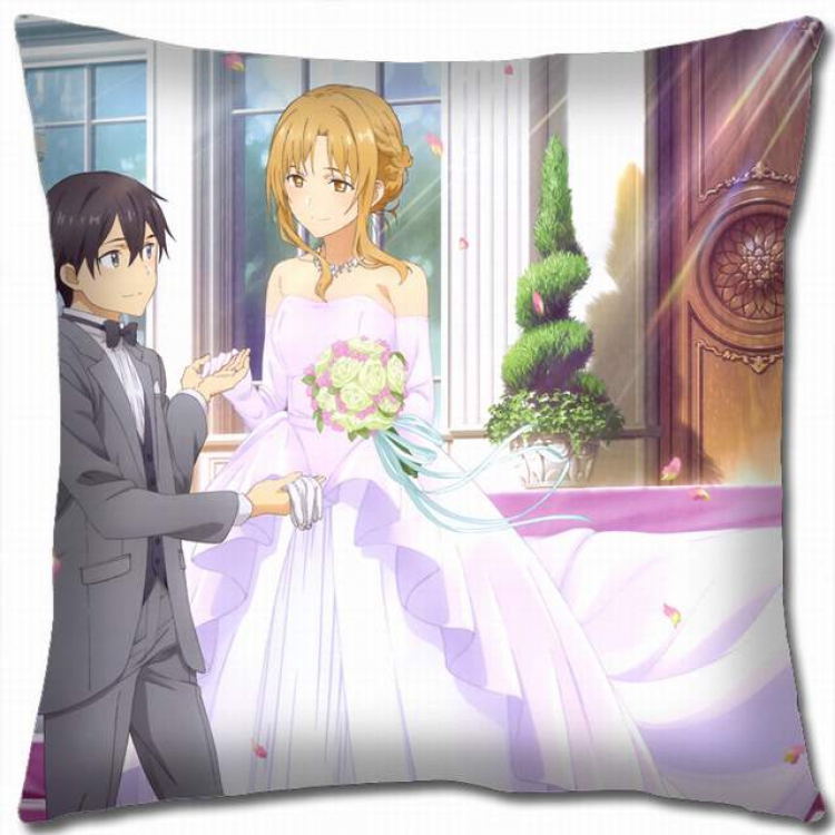 Sword Art Online Double-sided full color pillow cushion 45X45CM-d5-252 NO FILLING