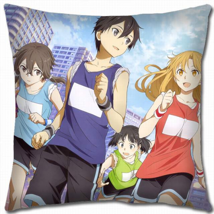 Sword Art Online Double-sided full color pillow cushion 45X45CM-d5-254 NO FILLING