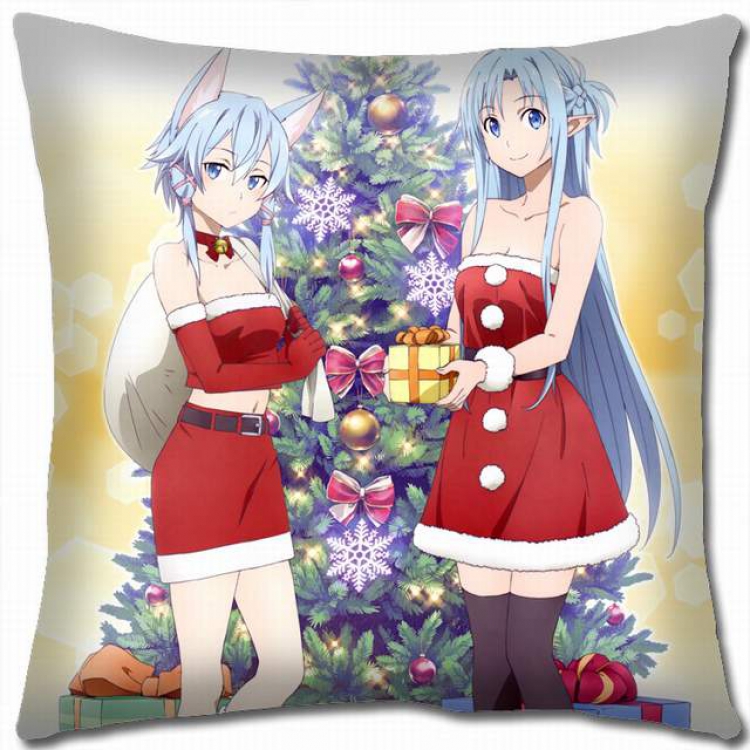 Sword Art Online Double-sided full color pillow cushion 45X45CM-d5-255 NO FILLING
