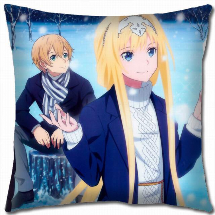 Sword Art Online Double-sided full color pillow cushion 45X45CM-d5-258 NO FILLING