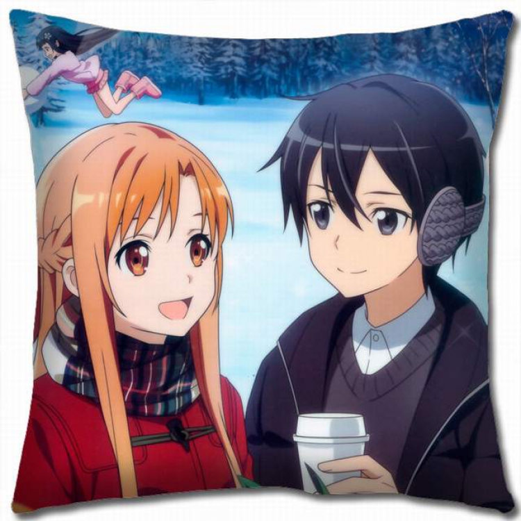Sword Art Online Double-sided full color pillow cushion 45X45CM-d5-257 NO FILLING